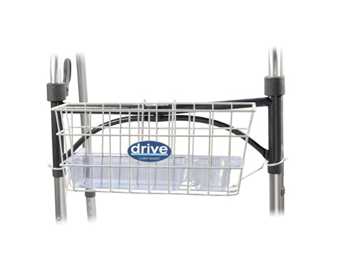 Drive Walker Basket Folding Walkers Tray Cup Holder 16x5x7