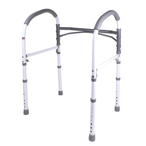 Carex Freestanding Toilet Safety Rail Standalone Bathroom Support Around Toilet For Ease