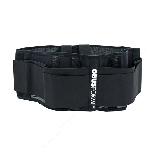 Obusforme Back Support Belt Unisex Md/Lg Black Waist 33-40 Inches For Posture Lifting And Daily Activities