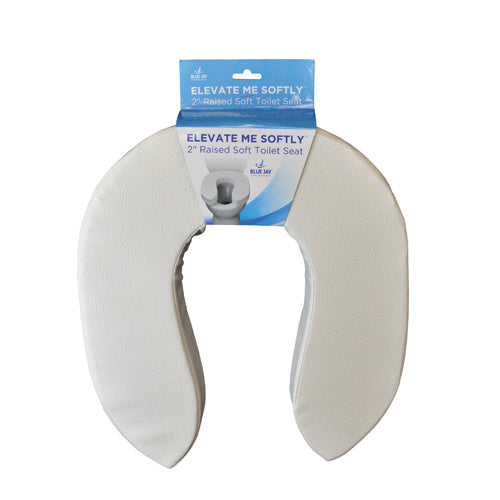 Blue Jay Elevate Me Softly 2 Raised Soft Toilet Seat 14x16x2 220 Lb Weight Capacity