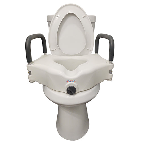 Blue Jay Raised Toilet Seat With Lock And Arms