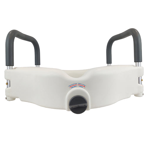 Raised Toilet Seat 5-Inch With Lock And Arms