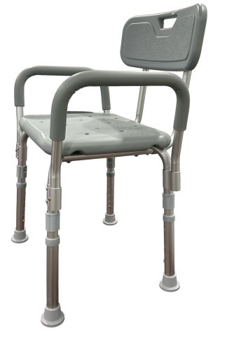Shower Chair With Back And Padded Arms Cs/2