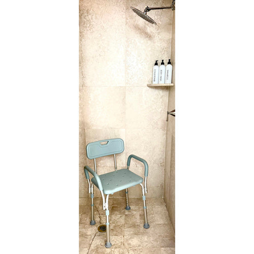 Shower Chair With Back And Padded Arms Cs/2