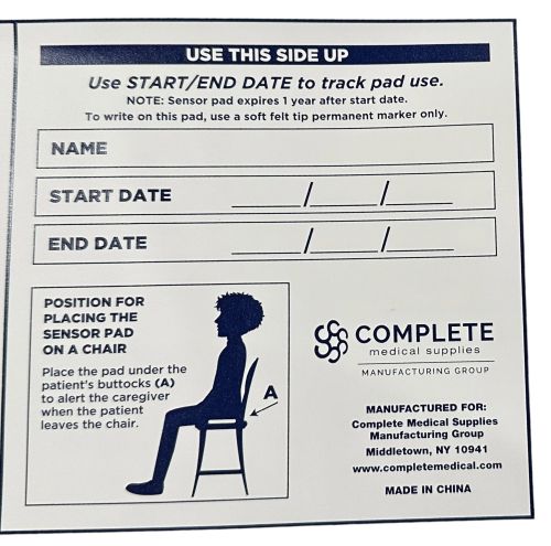 Blue Jay Alarm Alert Chair Sensor Pad 7x15 1 Year