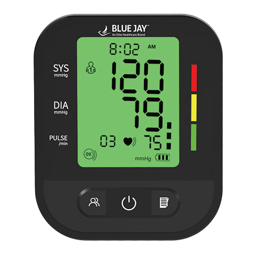 Blue Jay Digital Blood Pressure Monitor With 2 Cuffs