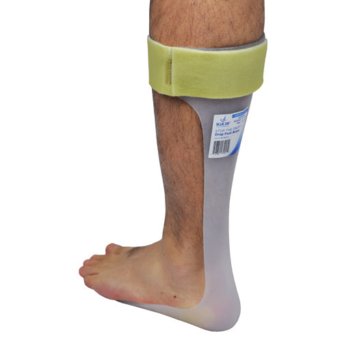 Drop Foot Brace Left Medium Gray Dorsiflexion Support