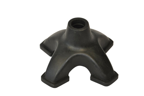 Quadruple Cane Tip Three Quarters Inch Diameter Rubber Non Slip Fits Most Canes Lightweight Durable
