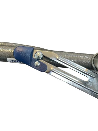 Walk With Me Folding Aluminum 2-Button Walker 5-Wheel CS4