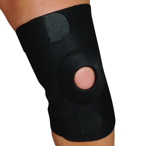 Blue Jay Adjustable Knee Support Open Patella Black SM