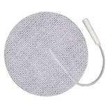 First Choice 3110c Round Cloth Electrodes, 2.75 Inch Diameter, Self-Adhering, Reusable, for TENS/NMS/FES, Pack of 4, Latex-Free, White