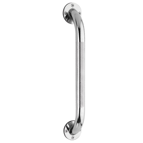 Carex Textured Chrome Wall Grab Bar 24 Inch