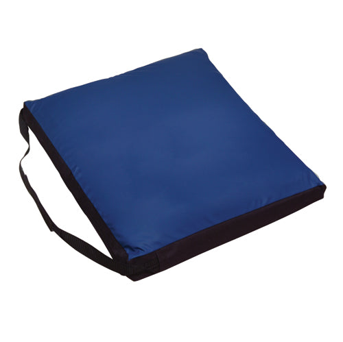 Optimum Comfort Gel Cushion 16 x 16 x 3 in Blue with Gel Channels and Foam Base Support