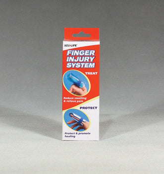 Finger Injury Treatment System Gel Pack and Foldover Splint