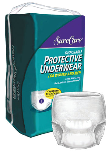 SureCare Disposable Protective Underwear Medium 34-46