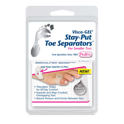 Visco-Gel Stay-Put Toe Separators Large Pack of 2