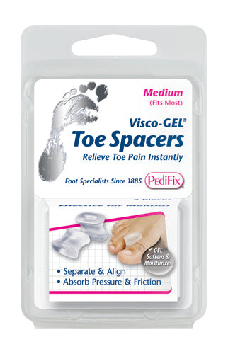 Visco-Gel Toe Spacers Large Pack of 2
