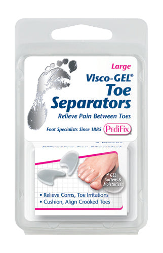 Largo Visco Gel Toe Separators Large Size Soft Gel Cushions Relieve Between Toe Friction And Irritation
