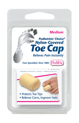 Podiatrists' Choice Nylon-Covered Toe Cap Small Foot Protector With Soft Foam Padding