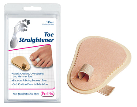 PediFix Single Toe Straightener With Adjustable Loop Cushioned Pad And Comfort Support