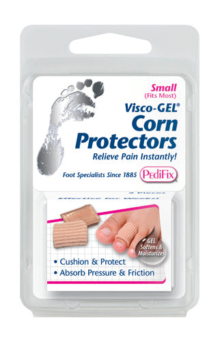 Visco-Gel Large Corn Protectors Pack Of 2 For Foot Corn Relief And Skin Moisturization With Vitamin E Gel