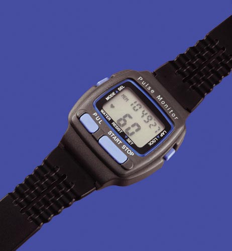 Heart Rate Monitor Deluxe With Wireless Chest Belt ECG Transmission And Adjustable Pulse Limits