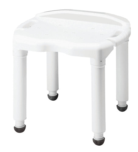 Carex Bath Bench Composite Without Back Knock-Down White 400 lb Weight Capacity