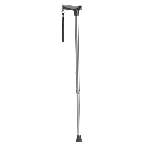 Comfort Grip Graphite Cane Adjustable Aluminum Cane 30-39 Inches 300 Lb Capacity With Wrist Strap