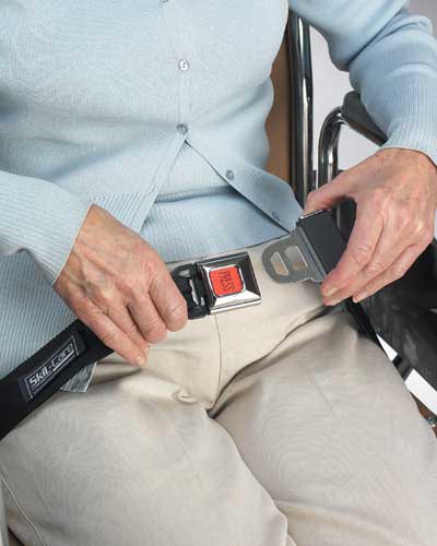 Chairpro Seat Belt Alarm Set For Wheelchairs 50 L Nylon Belt Easy Release Buckle
