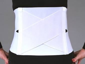 Criss Cross Back Support Brace, Hip 30-36 Inch, 9 Inch Back, 5 Inch Front, Enclosed Stays, Hook and Loop