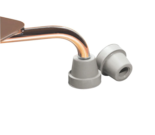 Quad Cane Tips One Half Inch Grey Rubber Replacement Pack of Four for Quad Canes Mobility Aids