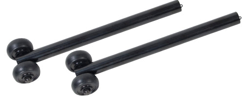 Drive Antitippers With Wheels For Silver Sport 1 And 2, Rebel, Chrome Sport, And Blue Streak Wheelchairs Black