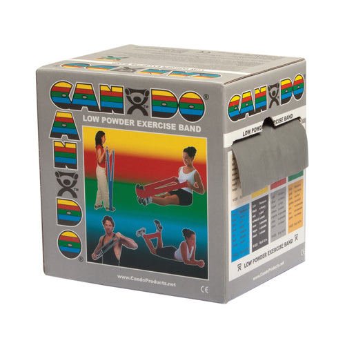  Cando Exercise Band Silver Xx-Heavy 50-Yard Dispenser Box