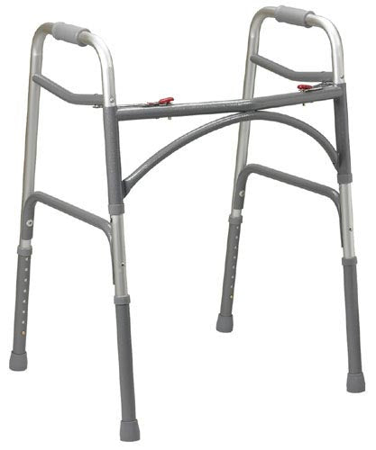  Double Button Extra-Wide Adult Folding Walker (Bariatric)