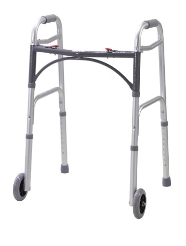 Walker Folding 2-button Youth W/5  Wheels Deluxe (drive)