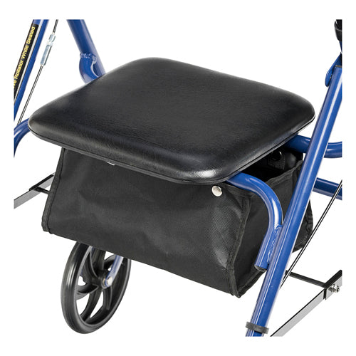 4 Wheel Steel Rollator W/7  Casters & Basket- Loop-blue