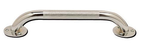  Grab Bar- Knurled Chrome 24In