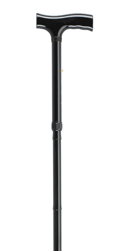  Folding Cane Pistol Grip Adj. Black Floral 33 - 37