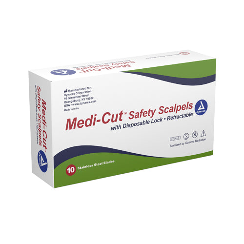  Scalpel 10 Disposable Bx/10 Generic W/ Disposal Lock