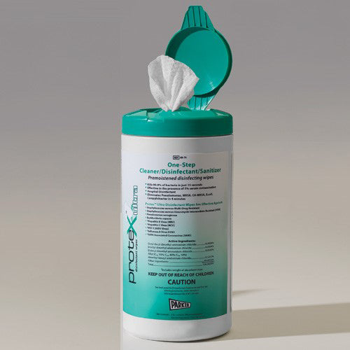  Protex Ultra Disinfectant Wipe 75 Ct Canister 7 X9.5 Textured
