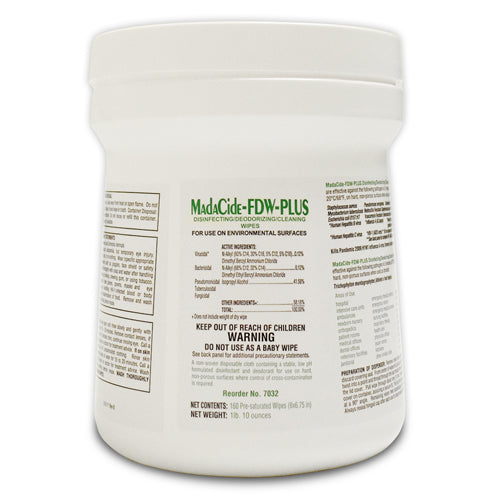  Madacide Fdw Plus / Wipes Tub/160