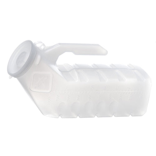  Urinal Male W/Cover Disposable Translucent