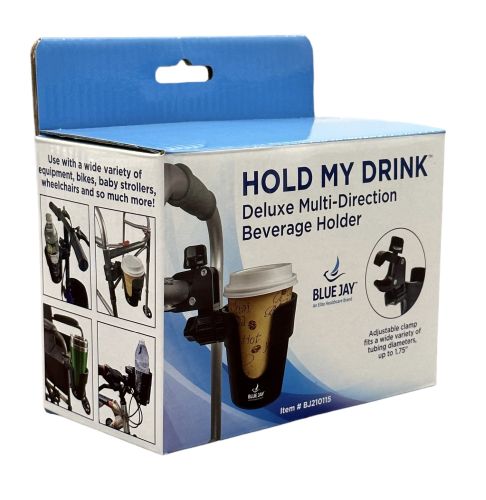 Hold My Drink Dlx Multi-Direct Beverage Cup Holder Blue Jay