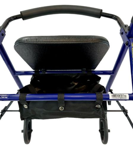 Roll With Me Steel Rollator W/6  Wheels  K/d  Blue  Each