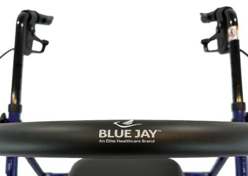 Roll With Me Aluminum Rollator W/6  Wheels  Blue