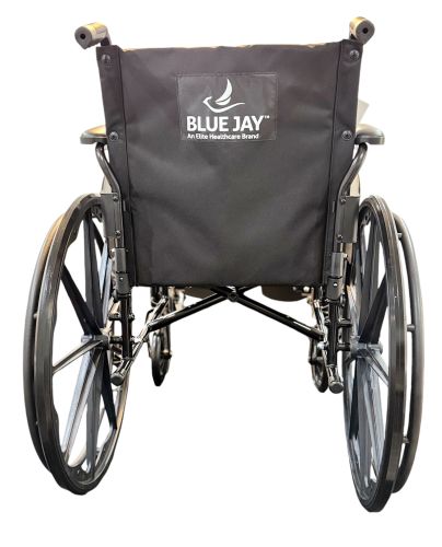 Blue Jay 18 Inch K3 Wheelchair With Elevating Leg Rests, Flip-Back Desk-Length Arms