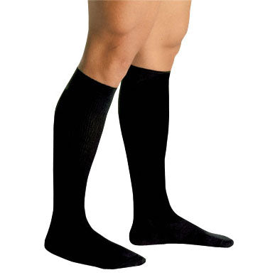Men's Firm Support Socks 20-30mmhg  Black  Large