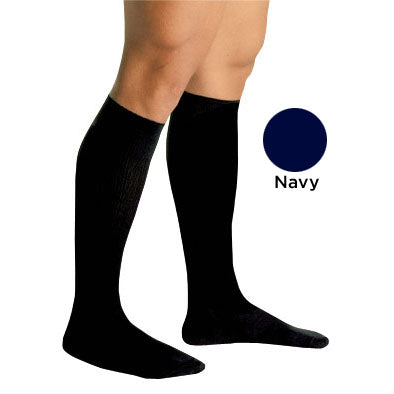  Men S Firm Support Socks 20-30Mmhg Navy Medium
