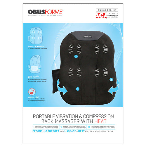 Compression Massager With Heat Portable  Obusforme