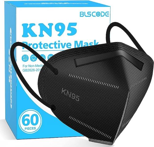  Kn95 Mask Particulate Black Respirator Disposable Bx/60